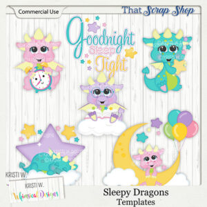 Sleepy Dragons Templates {CU}
