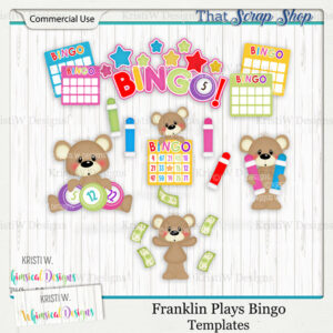 Franklin Plays Bingo Templates {CU}