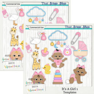 It's a Girl Templates {CU}