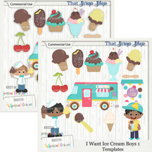 I Want Ice Cream Boys Templates {CU}