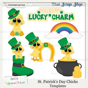 St. Patrick's Day Chicks Templates {CU}