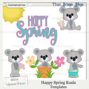 Happy Spring Koala Templates {CU}