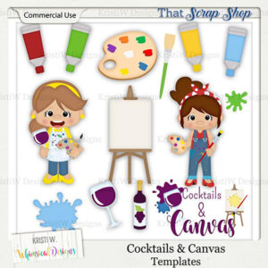Cocktails & Canvas Templates {CU}