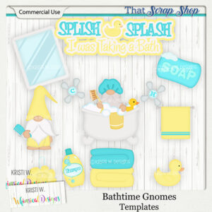 Bathtime Gnomes Templates {CU}