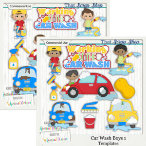 Car Wash Boys Templates {CU}