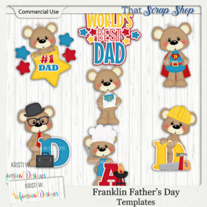 Franklin Father's Day Templates {CU}