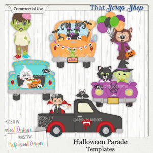 Halloween Parade Templates {CU}