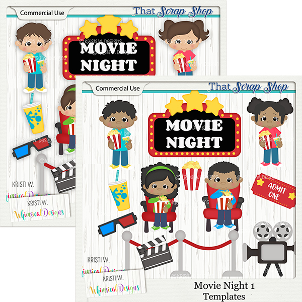 Movie Night Templates {CU}