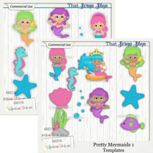 Pretty Mermaids Templates {CU}