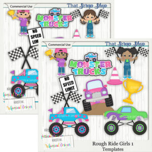 Rough Ride Girls Templates {CU}