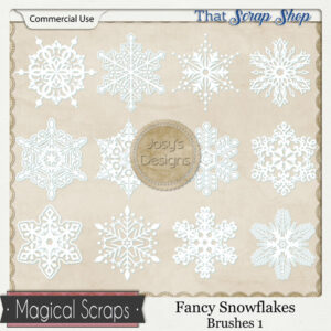 Fancy Snowflake Brushes 1 {CU}