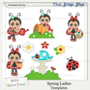 Spring Ladies Templates {CU}
