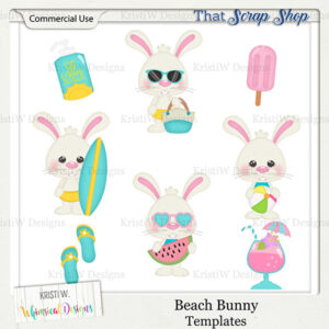 Beach Bunny Templates {CU}