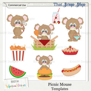 Picnic Mouse Templates {CU}