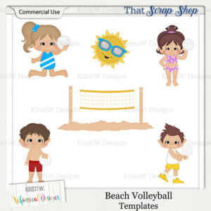 Beach Volleyball Templates {CU}
