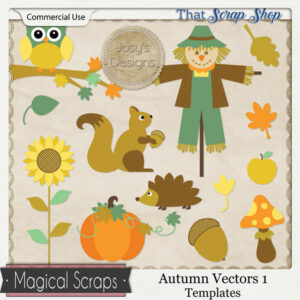 Autumn Vectors 1 Templates {CU}