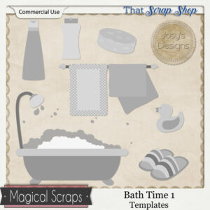 Bath Time 1 Templates {CU}