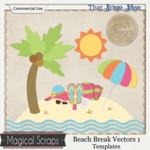 Beach Break Vectors 1 Templates {CU}