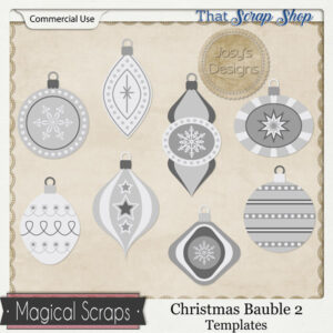 Christmas Bauble 2 Templates {CU}