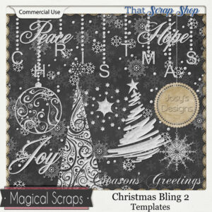 Christmas Bling 2 Templates {CU}