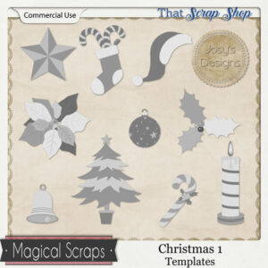 Christmas 1 Templates {CU}