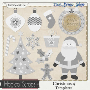 Christmas 4 Templates {CU}