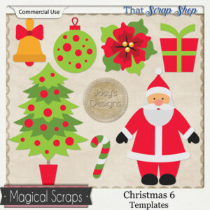 Christmas 6 Templates {CU}