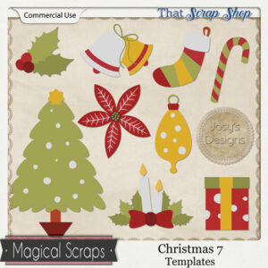 Christmas 7 Templates {CU}
