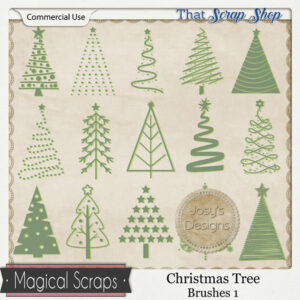 Christmas Tree 1 Brushes {CU}