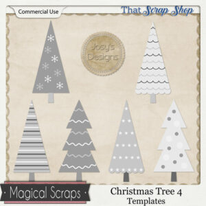 Christmas Tree 4 Templates {CU}
