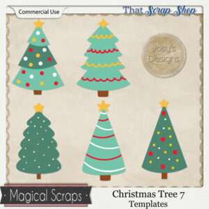 Christmas Tree 7 Templates {CU}