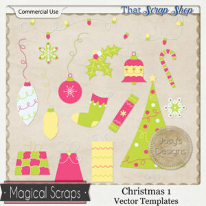 Christmas 1 Vector Templates {CU}