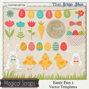 Easter Fun 1 Vector Templates {CU}