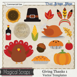 Giving Thanks 1 Vector Templates {CU}