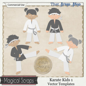 Karate Kids 1 Templates {CU}