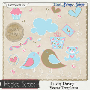 Lovey Dovey 1 Vector Templates {CU}