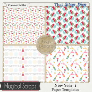 New Year 1 Paper Templates {CU}