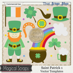 Saint Patrick 1 Vector Templates {CU}