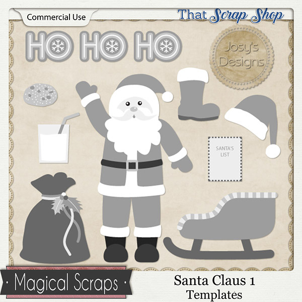 Santa Claus 1 Templates {CU}