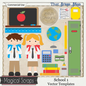 School 1 Vector Templates {CU}