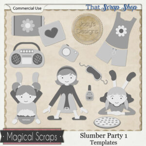 Slumber Party 1 Templates {CU}