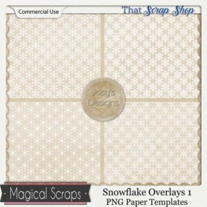 Snowflake Overlays 1 Paper Templates {CU}