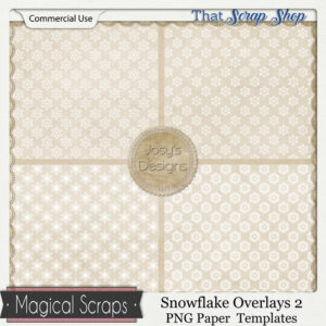 Snowflake Overlays 2 Paper Templates {CU}