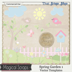 Spring Garden 1 Vector Templates {CU}