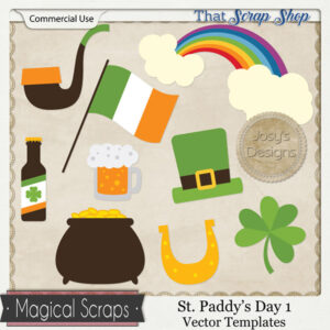 St. Paddy's Day 1 Vector Templates {CU}