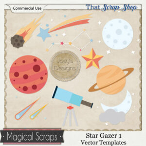 Star Gazer 1 Vector Templates {CU}