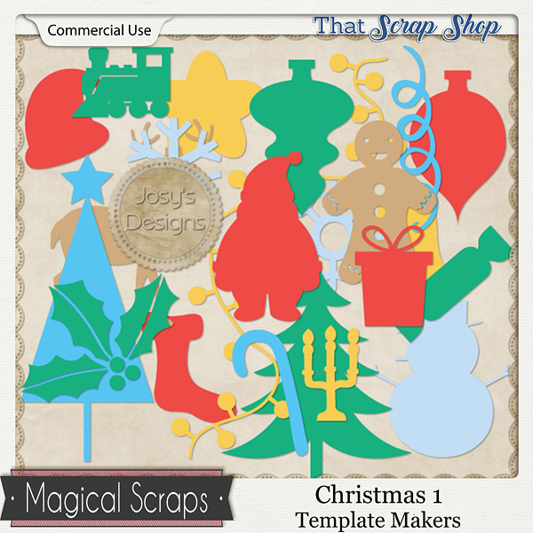 Christmas 1 Template Makers {CU}