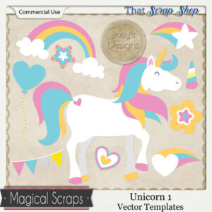Unicorn 1 Vector Templates {CU}
