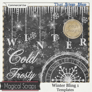 Winter Bling 1 Templates {CU}