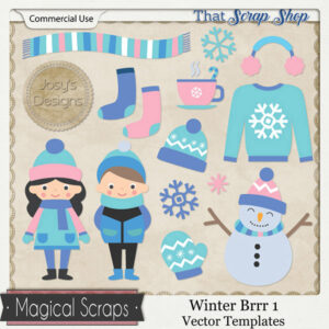 Winter Brrr 1 Vector Templates {CU}
